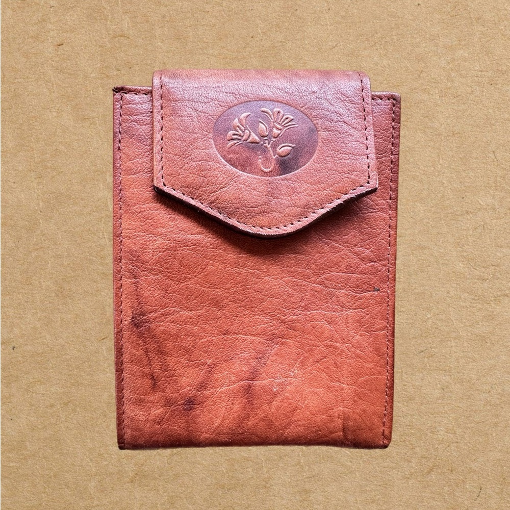 Vintage Buxton Cowhide Wallet - Fold Over with Snap Closure.